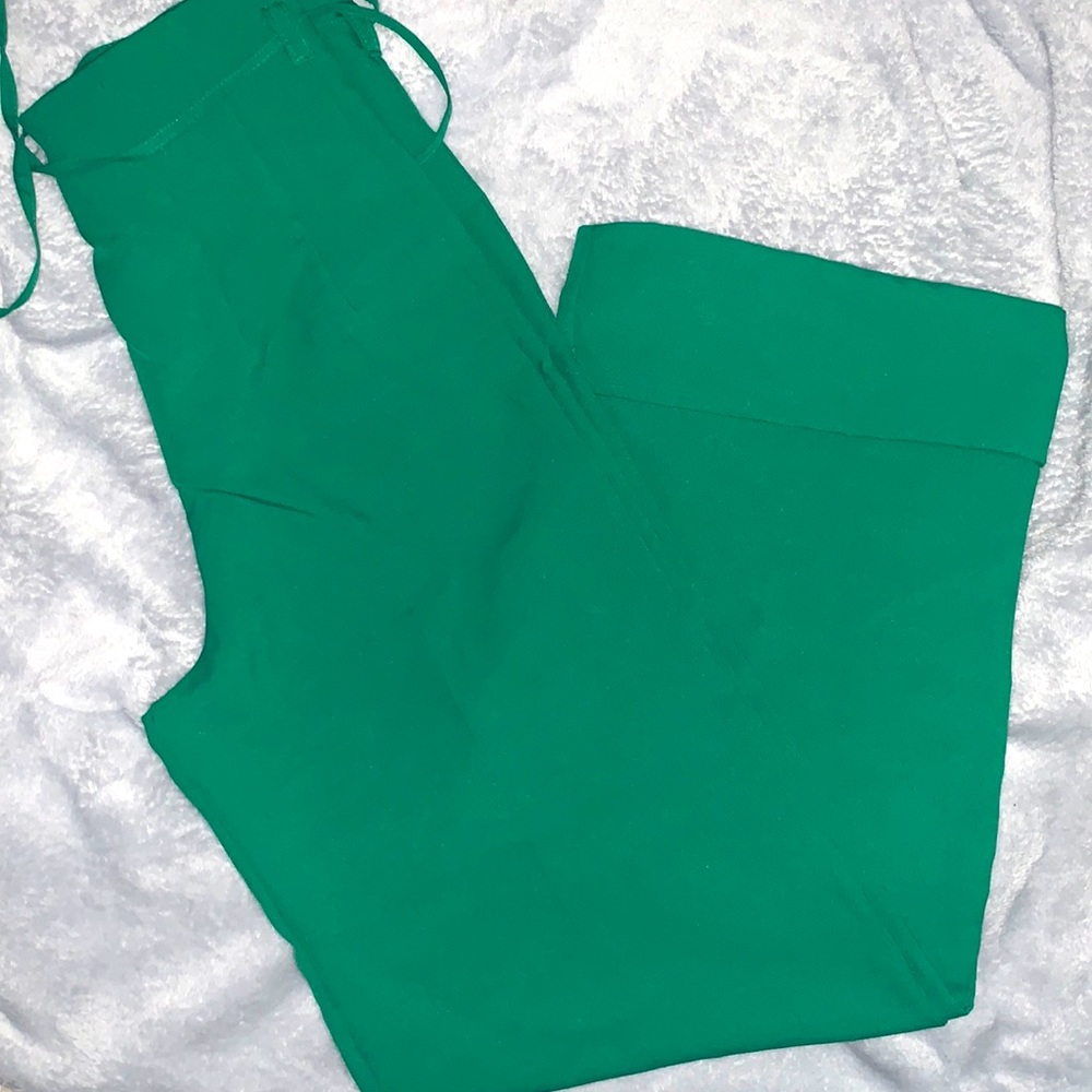 High waisted, wide leg/trouser Green Pants